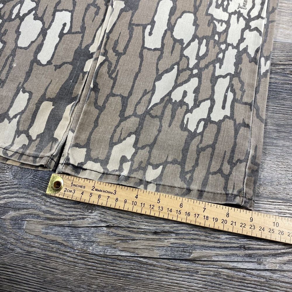 Vintage Rebark Camo Pants Mens 34x32 Hunting Y2k 90s Gray - Picture 8 of 8